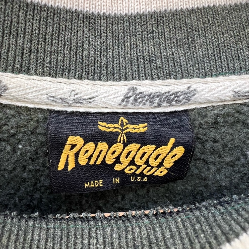Vintage Renegade Club Las Vegas Neveda Sweatshirt green / off white - Picture 5 of 7